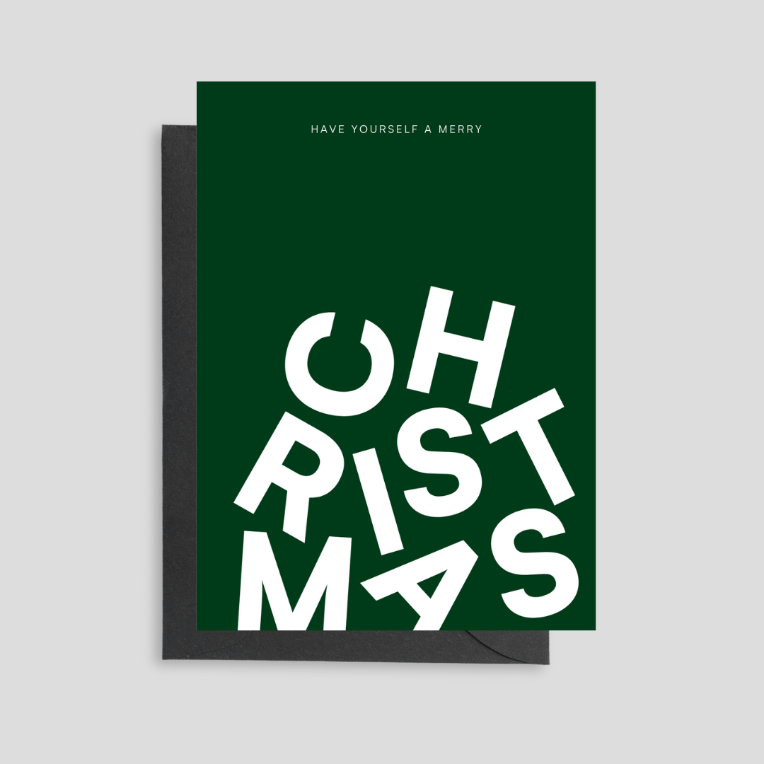 Green Christmas Card