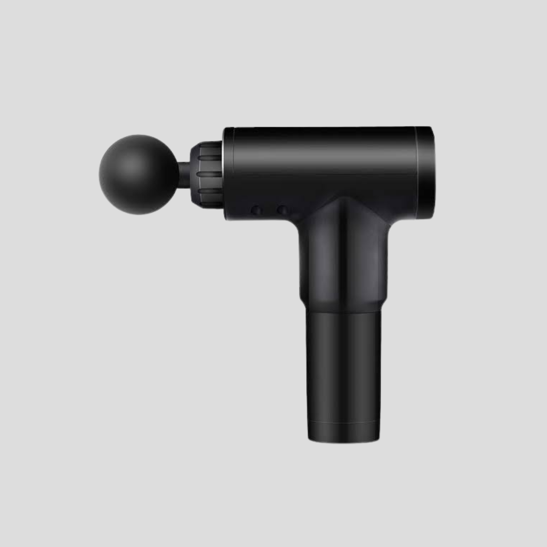 Black massage gun deep tissue recovery device multiple attachments men's fitness gift Nigeria