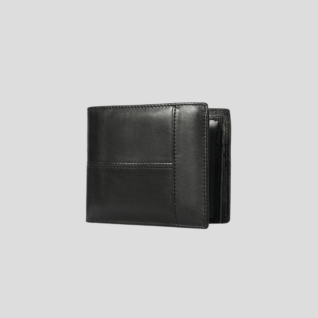 Premium brown leather wallet with multiple card slots and cash compartments - perfect gifts for men and valentine's gifts for him
