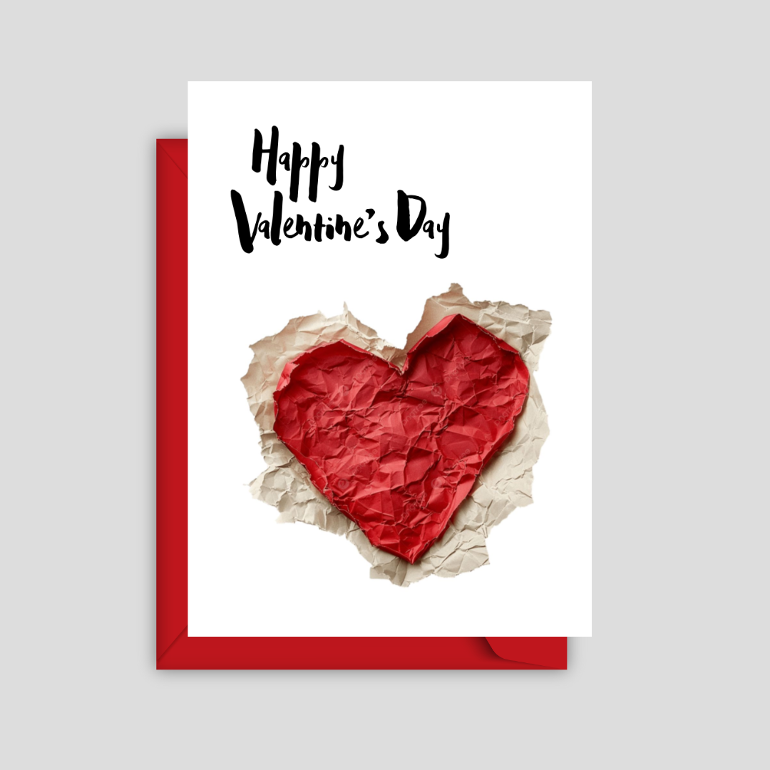 Paper Heart Card