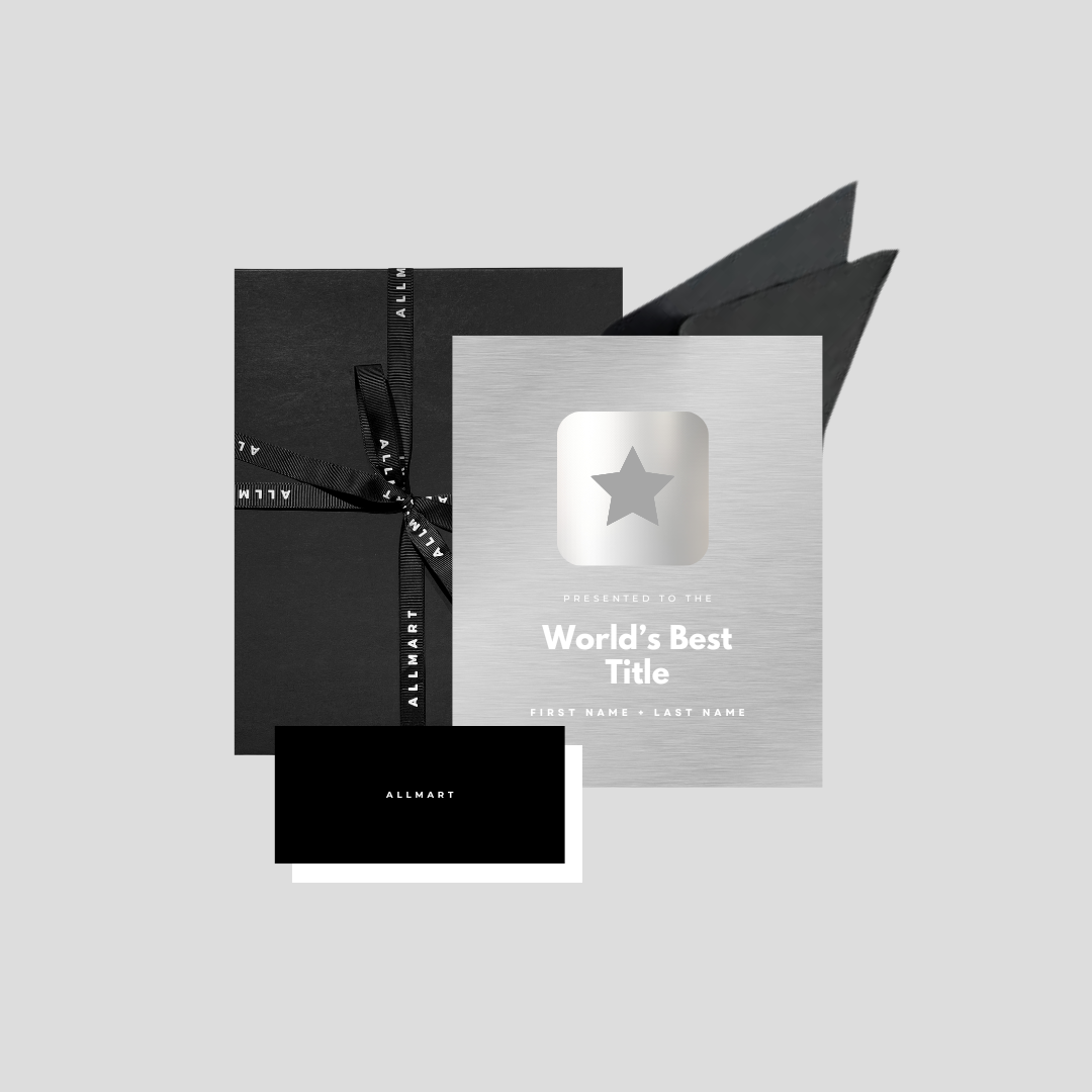 The Award Plaque (9” x 11”)