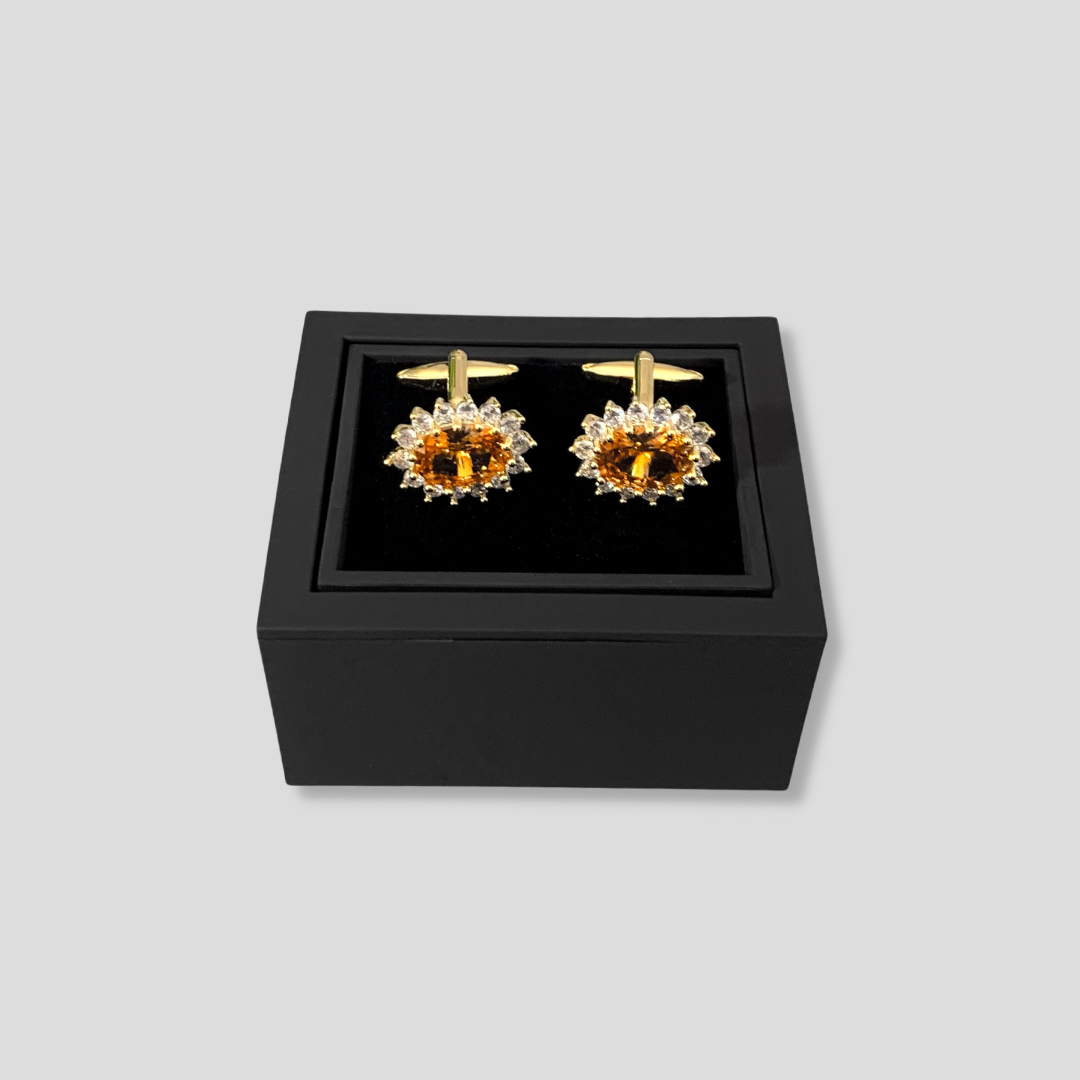 The Crown Cufflinks - Gold
