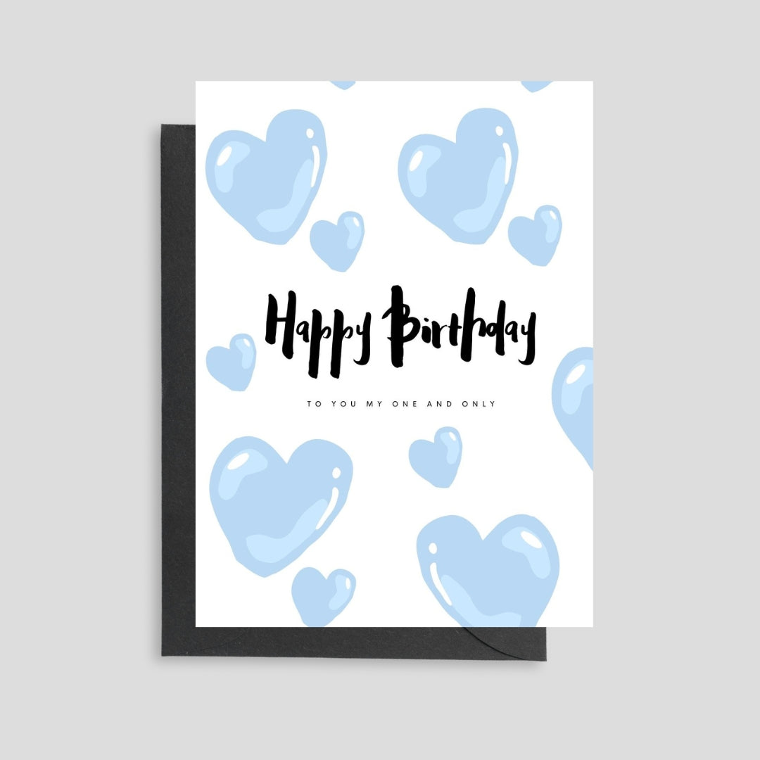 Happy Birthday Card (Blue)