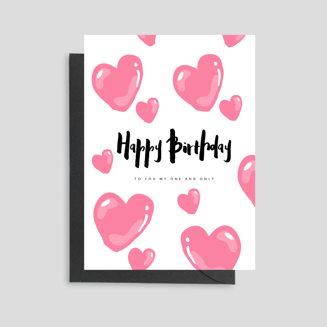 Happy Birthday Card (Pink)