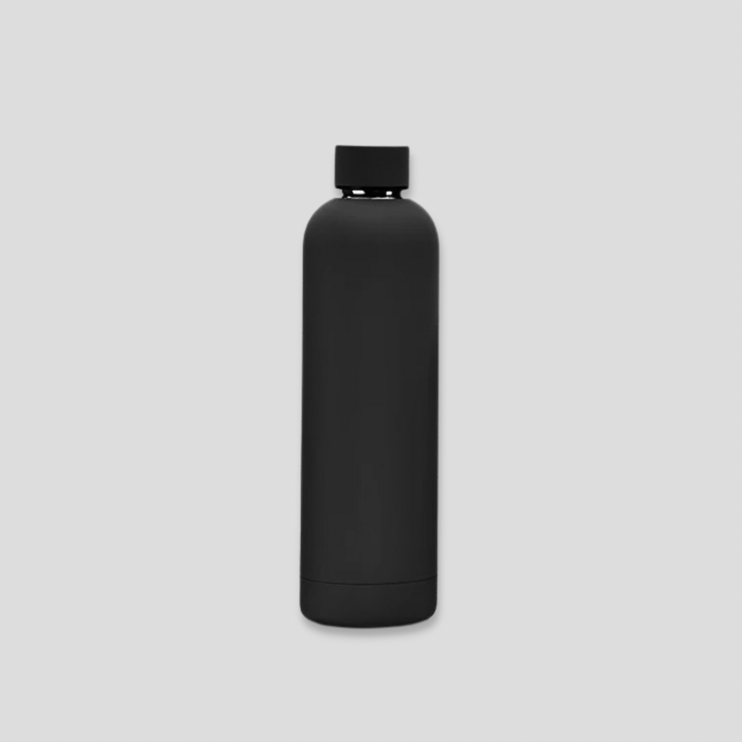 Black vacuum insulated bottle for men's daily hydration and temperature control from AllMart Nigeria