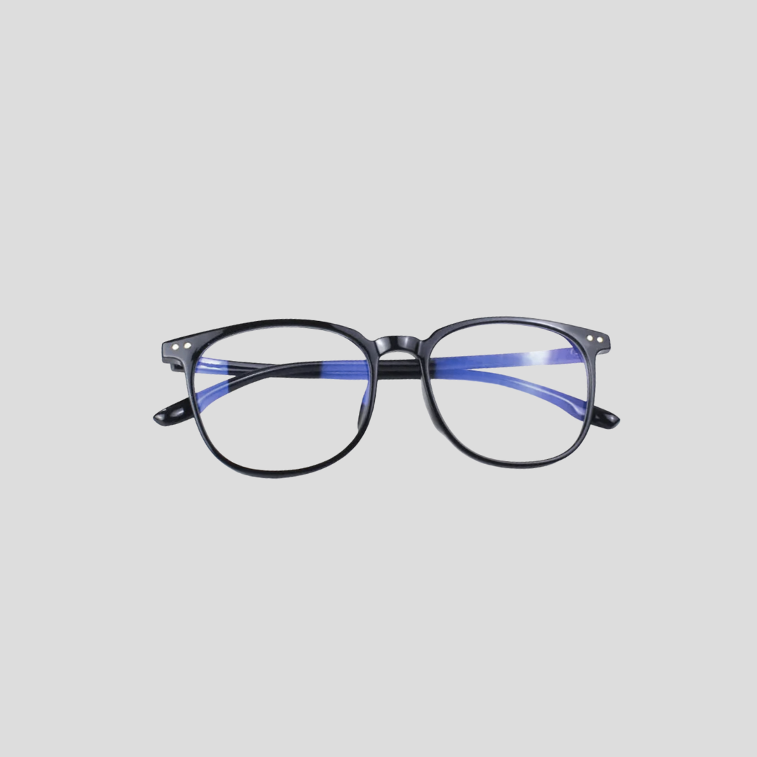 Black frame blue light glasses eye protection computer screen strain men's gift Nigeria