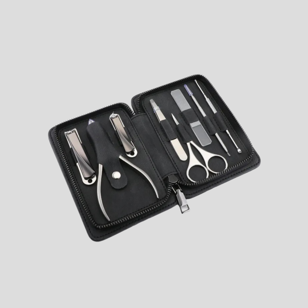 Black manicure kit nail care tools grooming gift for men Nigeria professional