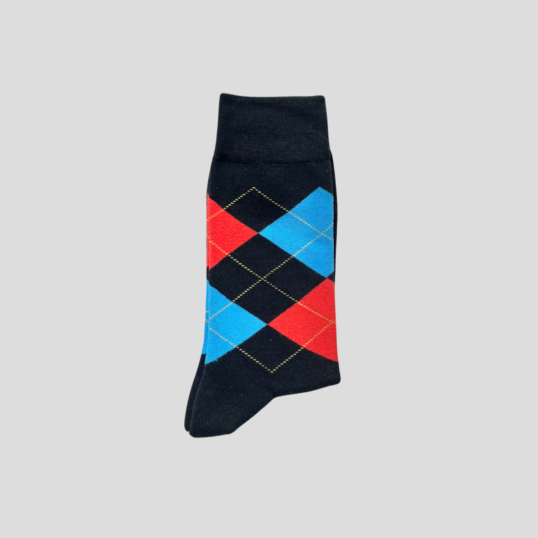 Black Pattern Socks