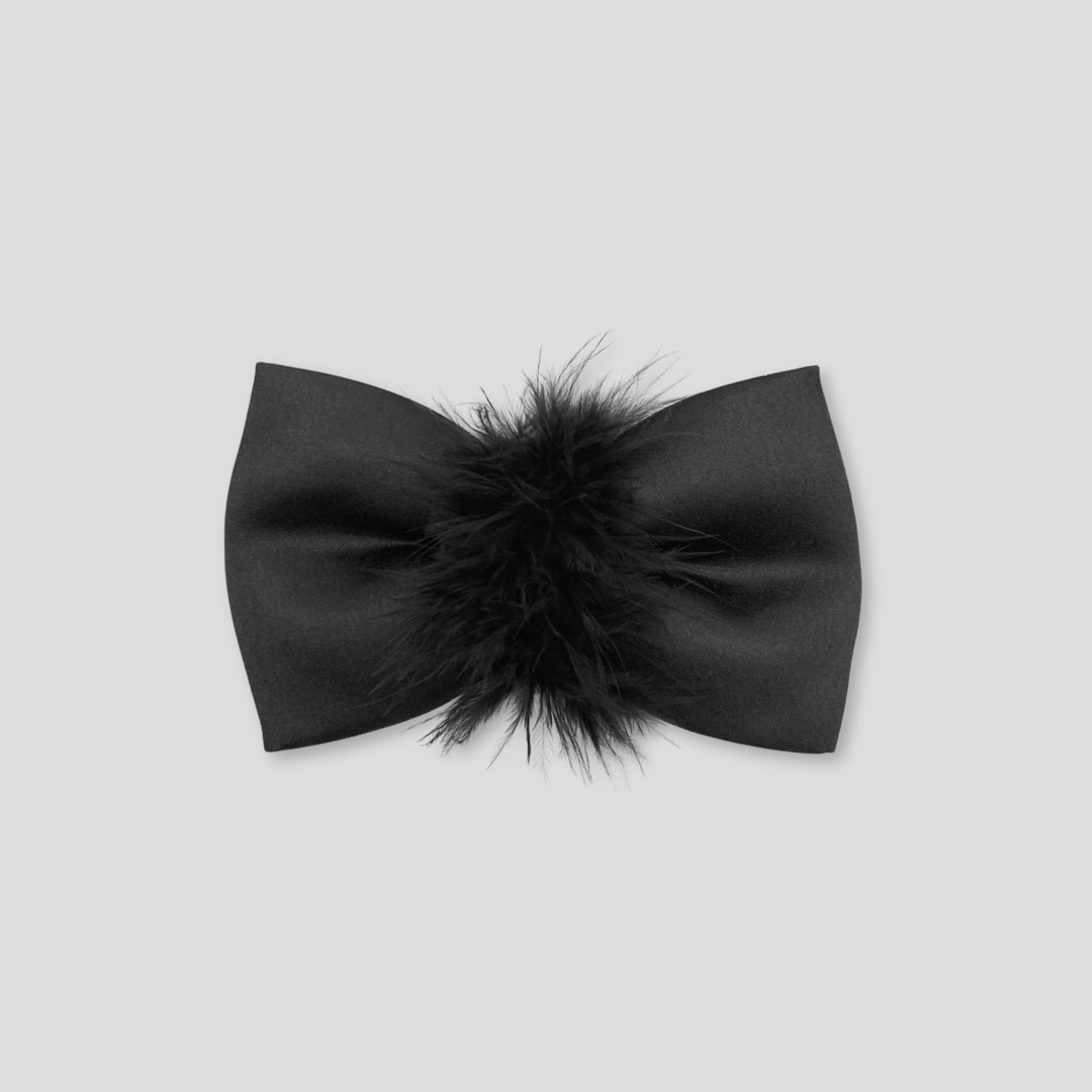 Feathery Bowtie + Pocket Square