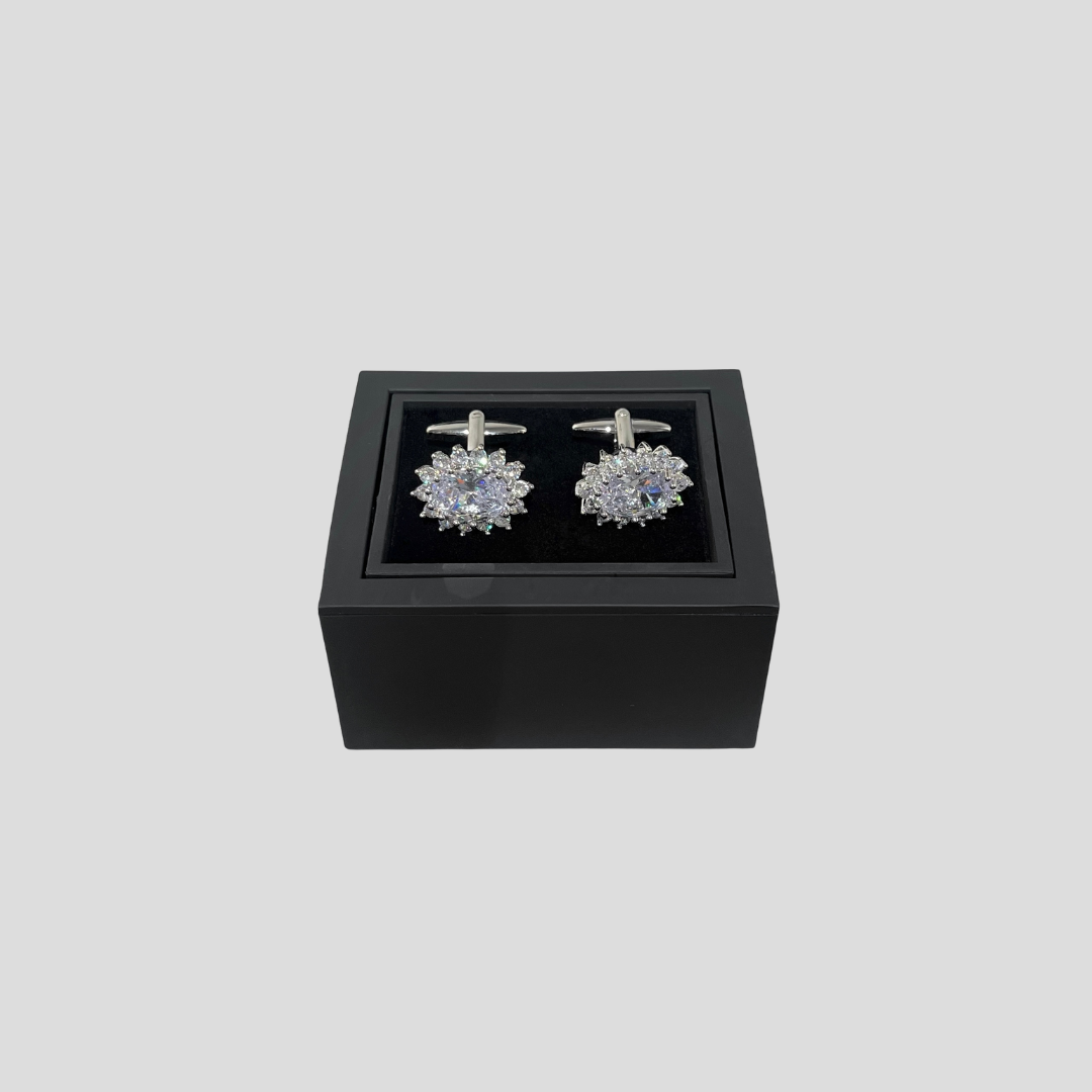 The Crown Cufflinks - Silver