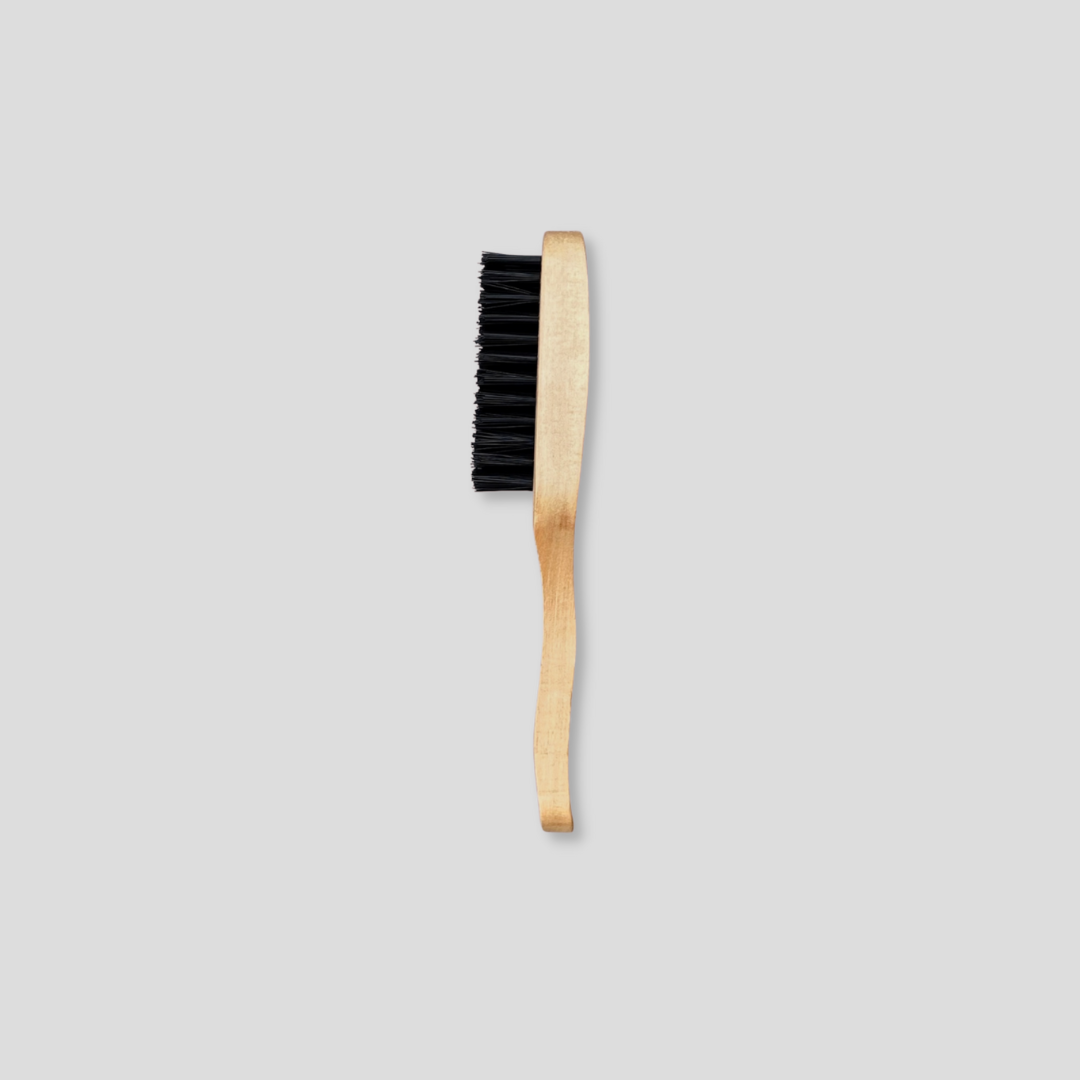 Natural bristle beard brush for men's grooming and beard care from AllMart Nigeria